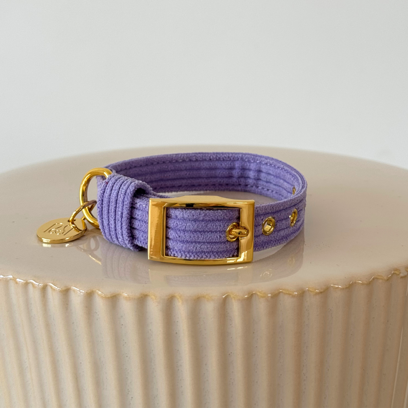 KLASIČNA OVRATNICA ZA PSA - PASTEL LILAC