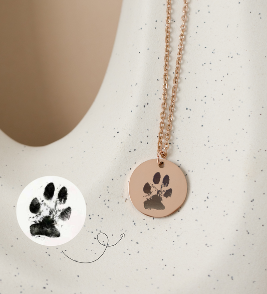 PERSONALIZED NECKLACE - paw print