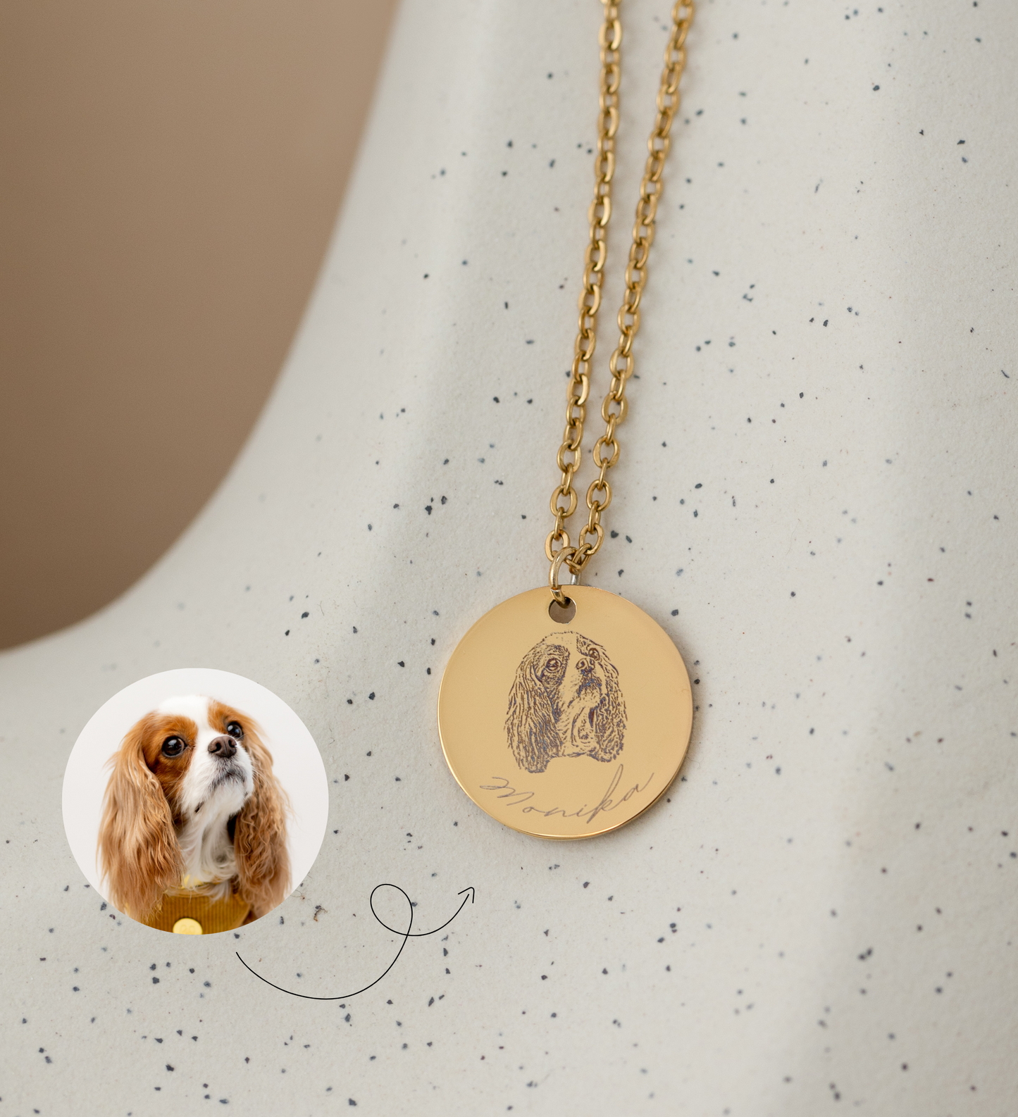 PERSONALIZED NECKLACE - dog portrait